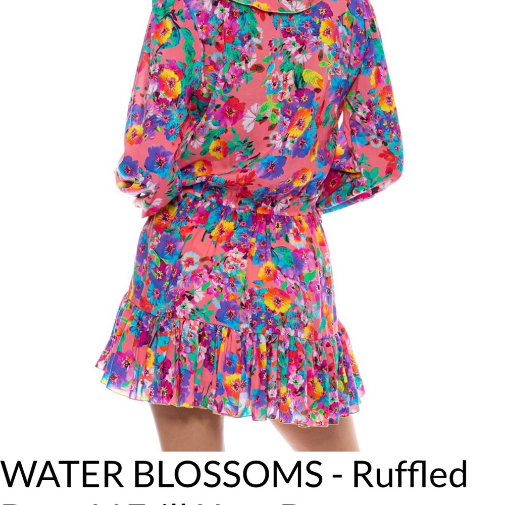 Floral V-Neck Ruffle Dress - Picture 3 of 3